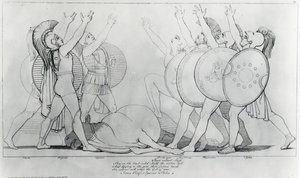 テーベに対する七、1795 作： John Flaxman